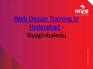 web design training in hyderabad - ikyaglobaledu