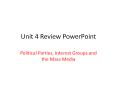 Unit 4 Review PowerPoint PowerPoint PPT Presentation