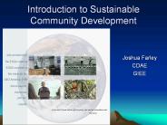 Introduction to Sustainable Community Development