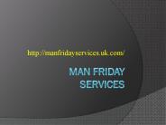 Professional Cleaning by Man Friday Services