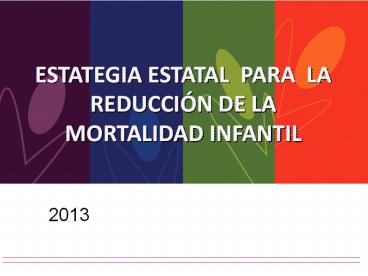 ESTATEGIA ESTATAL PARA LA REDUCCI