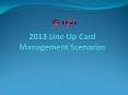2013 Line Up Card Management Scenarios   06-03-13 PowerPoint PPT Presentation