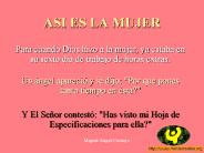 ASI ES LA MUJER