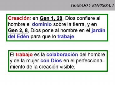 TRABAJO Y EMPRESA, 1