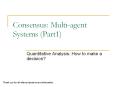 Consensus: Multi-agent Systems (Part1) PowerPoint PPT Presentation