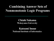 Combining Answer Sets of  Nonmonotonic Logic Programs