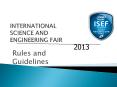 INTERNATIONAL SCIENCE AND ENGINEERING FAIR PowerPoint PPT Presentation