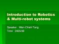 Introduction to Robotics PowerPoint PPT Presentation