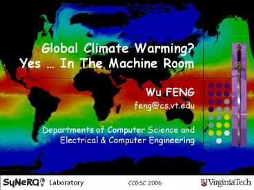 Global Climate Warming? Yes 