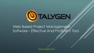 Web Based Project Management Software - Effective  & Proficient Tool