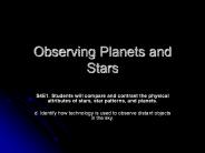 Observing Planets and Stars