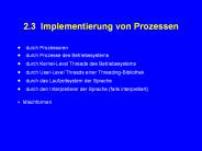 2.3 Implementierung von Prozessen