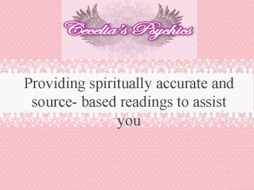 Cecelia’s Psychics - Australia’s leading psychics