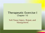 Therapeutic Exercise I Chapter 10