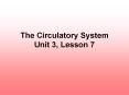The Circulatory System Unit 3, Lesson 7 PowerPoint PPT Presentation