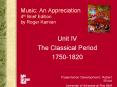Music: An Appreciation 4th Brief Edition by Roger Kamien PowerPoint PPT Presentation