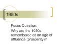 1950s PowerPoint PPT Presentation