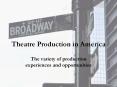 Theatre Production in America PowerPoint PPT Presentation