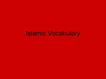 Islamic%20Vocabulary