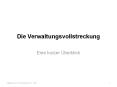 Die Verwaltungsvollstreckung PowerPoint PPT Presentation