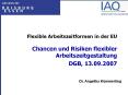 Chancen und Risiken flexibler Arbeitszeitgestaltung PowerPoint PPT Presentation
