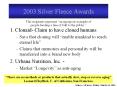 2003 Silver Fleece Awards PowerPoint PPT Presentation