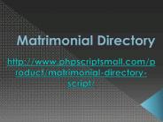 Matrimonial Directory | Wedding Directory