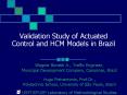 Validation Study of Actuated Control and HCM Models in Brazil PowerPoint PPT Presentation