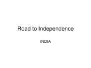 Road to Independence