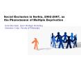 Social Exclusion in Serbia, 2002-2007, as the Phenomenon of Multiple Deprivation PowerPoint PPT Presentation