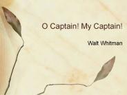 O Captain! My Captain!