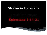 Studies in Ephesians