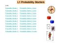 L1 Probability Starters PowerPoint PPT Presentation