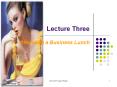 Lecture Three PowerPoint PPT Presentation