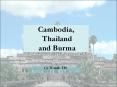 Cambodia, Thailand and Burma PowerPoint PPT Presentation