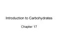 Introduction to Carbohydrates PowerPoint PPT Presentation