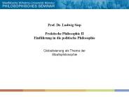 Globalisierung als Thema der Staatsphilosophie