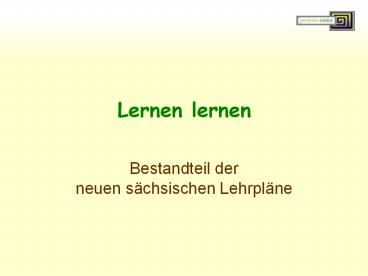 Lernen lernen