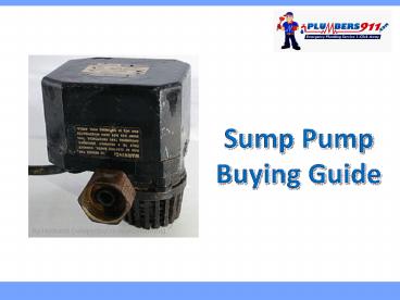 Sump Pump Buying Guide for Boston Residents