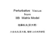 Perturbative Vacua from IIB Matrix Model
