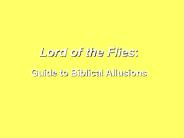 Lord of the Flies: