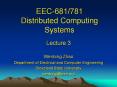 EEC-681/781 Distributed Computing Systems PowerPoint PPT Presentation