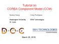 Tutorial on CORBA Component Model (CCM) PowerPoint PPT Presentation