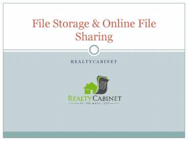 file storage - realtycabinet