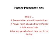 Poster Presentations