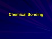 Chemical Bonding