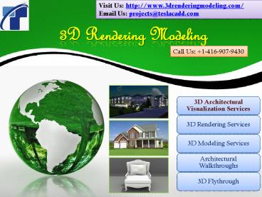 3D Rendering Modeling delivers top-notch 3D Architectural Visualization Services across USA!!!