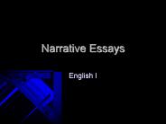 Narrative Essays