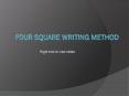 Four Square Writing Method PowerPoint PPT Presentation