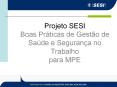Projeto SESI Boas Pr PowerPoint PPT Presentation